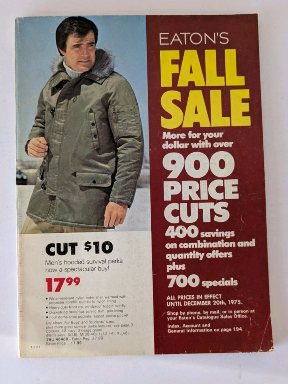 1975 Eaton’s Fall Sale Catalog Canada Vintage Mail Order 70s Fashion